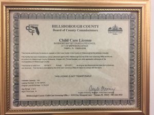 licensing child care license hillsborough county licensed centers required within located department